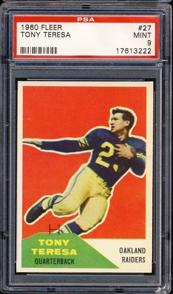 Tom Flores 1962 Fleer football card.  Raiders football, Oakland raiders  football, Oakland raiders