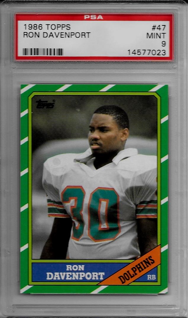 Football - 1986 Topps Miami Dolphins: Kelly's 1986 Topps Miami Dolphins Set  Image Gallery