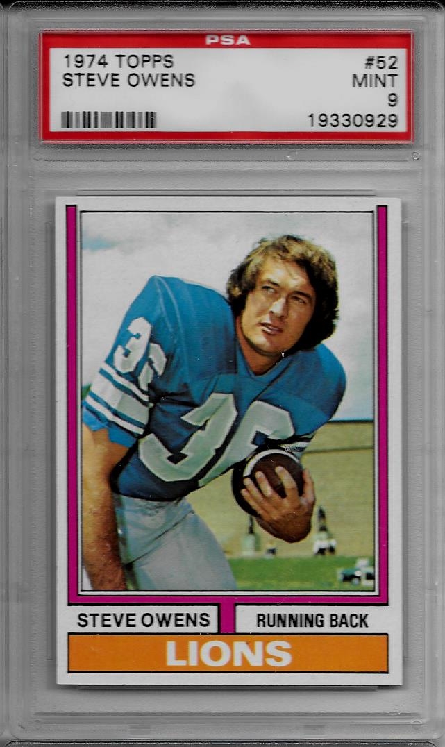 Football - 1974 Topps Detroit Lions: Kelly's 1974 Topps Detroit Lions Set  Image Gallery