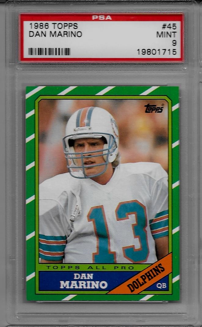 Football - 1986 Topps Miami Dolphins: Kelly's 1986 Topps Miami