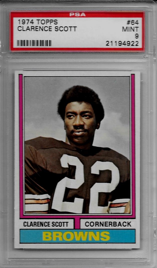 Football - 1974 Topps Cleveland Browns: Kelly's 1974 Topps Cleveland Browns  Set Image Gallery