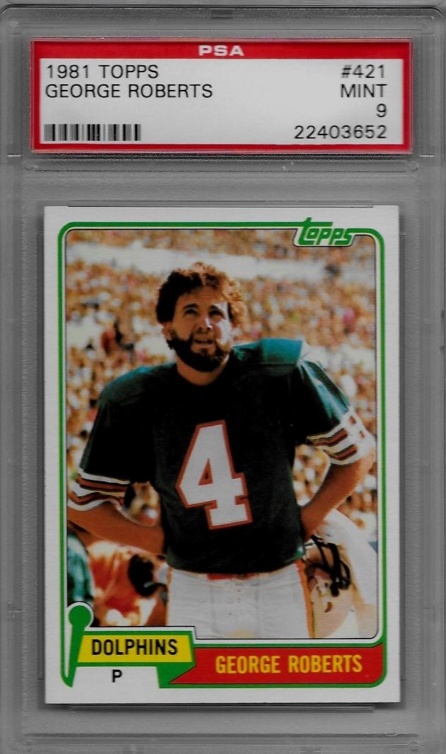 Football - 1981 Topps Miami Dolphins: Matt P. 1981 Dolphins Set Image  Gallery