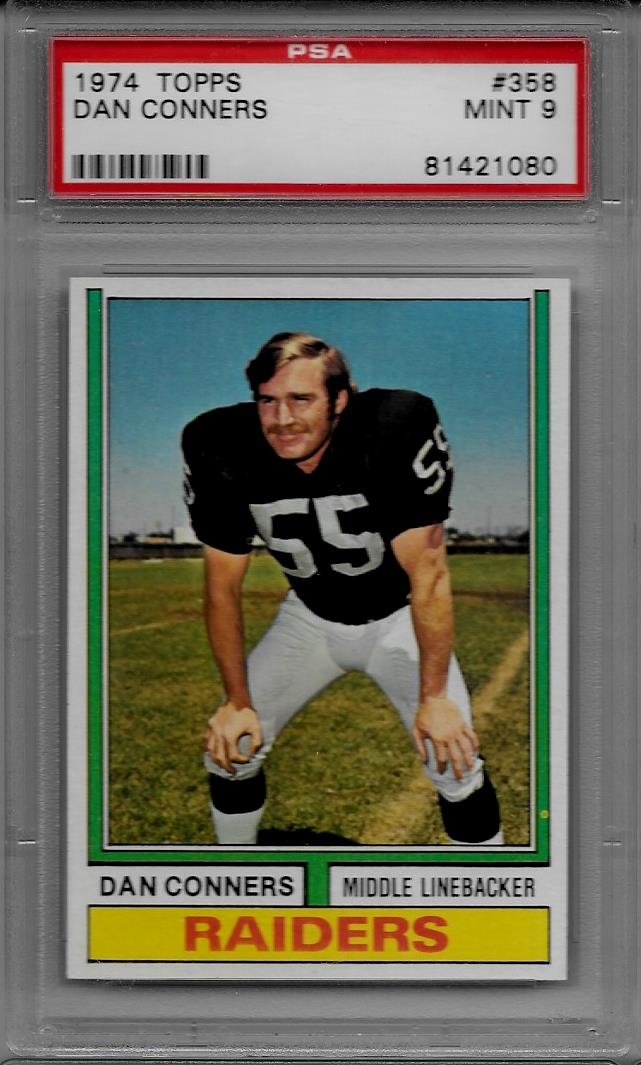 : 1974 Topps # 358 Dan Conners Oakland Raiders (Football