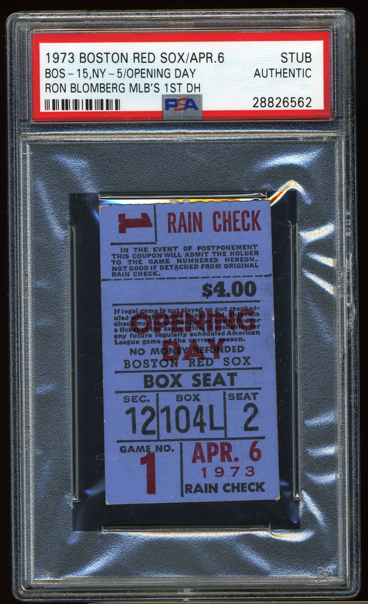 Boston Red Sox Ticket Stub - American League (AL) - Chris