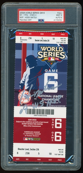 2009 World Series Game 6 FULL Ticket NY Yankees Win 27th Title MVP