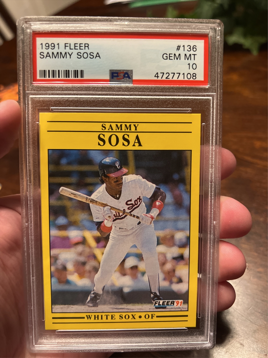 1991 Topps Stadium Club Sammy Sosa Baseball Card 