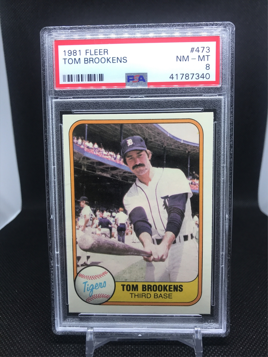 TOM BROOKENS 1987 TOPPS AUTOGRAPHED SIGNED AUTO BASEBALL CARD