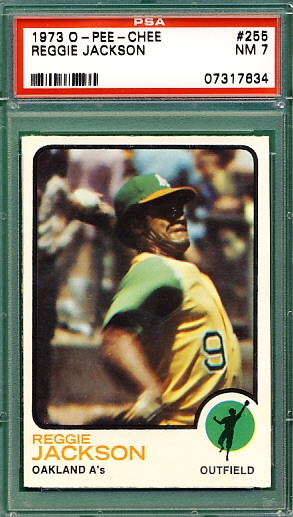 1976 O-Pee-Chee/OPC #194 AL Home Run Leaders (Reggie Jackson)