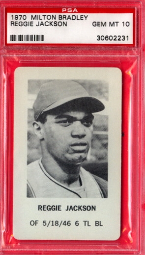 1971 BAZOOKA NUMBERED HAND CUT REGGIE JACKSON POP 9 PSA AUTHENTIC  B3624192-015 - 4 Sharp Corners