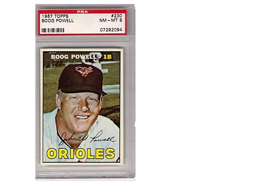 Boog Powell Signed 1963 Topps Baseball Card - Baltimore Orioles