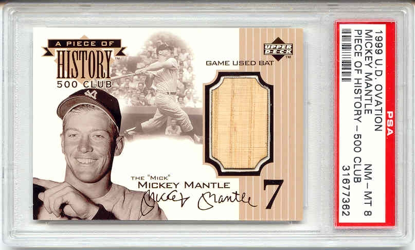 Lot Detail - 1999 Upper Deck A Piece Of History '500 Club' Jimmie Foxx Bat  Relic Card - RARE EARLY GAME-USED BAT RELIC