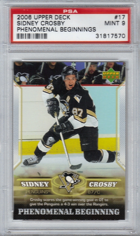 2005-06 Upper Deck Phenomenal Beginning Sidney Crosby #7 on Kronozio