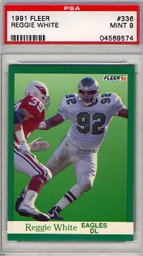 1992 Upper Deck Football Card 185 Reggie White 