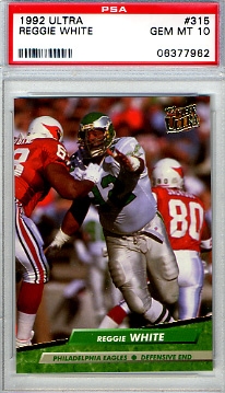 1992 Upper Deck Football Card 185 Reggie White 