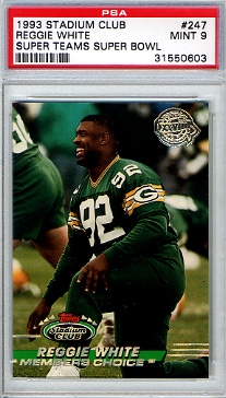 PSA 9 outlet reggie white rookie card