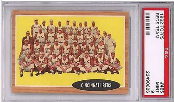 1956 Topps Cincinnati Reds Team Set