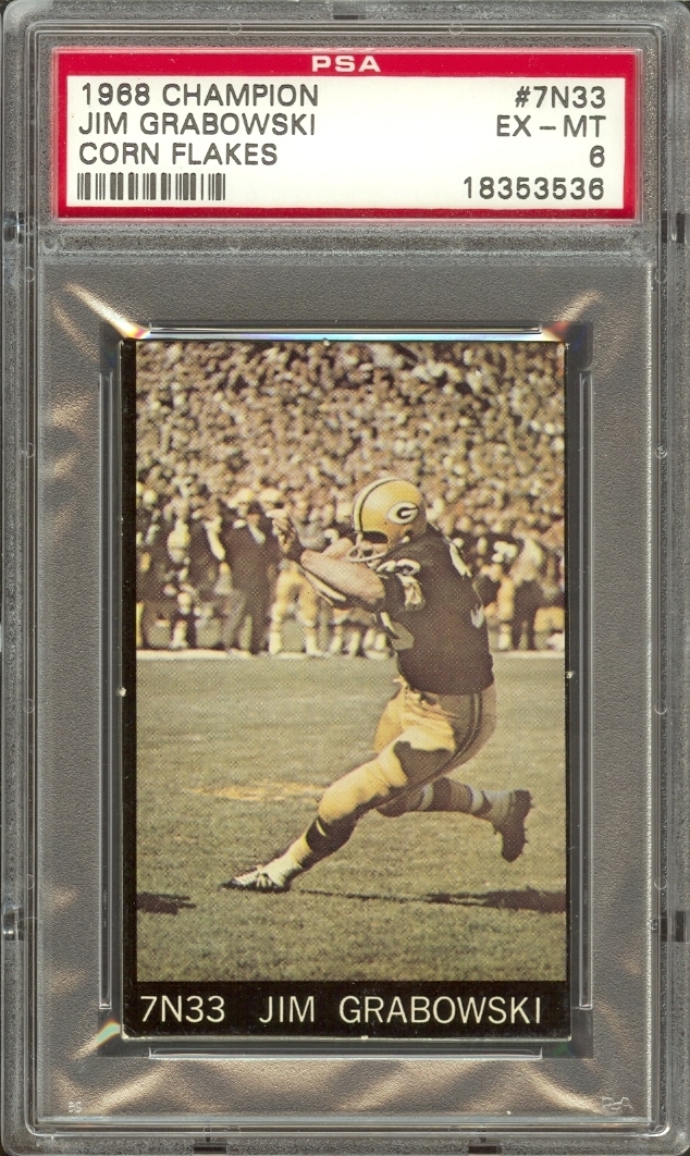 : 1968 Topps # 183 Jim Grabowski Green Bay Packers