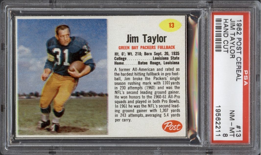 : 1961 Topps # 41 Jim Taylor Green Bay Packers (Football