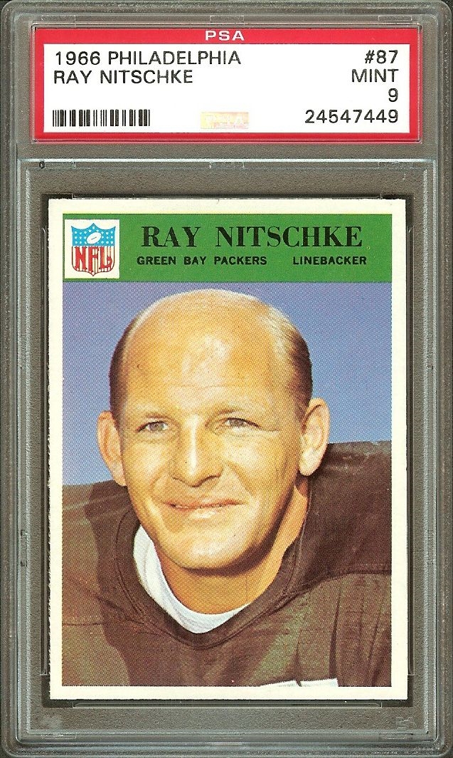 : 1965 Philadelphia # 79 Ray Nitschke Green Bay Packers