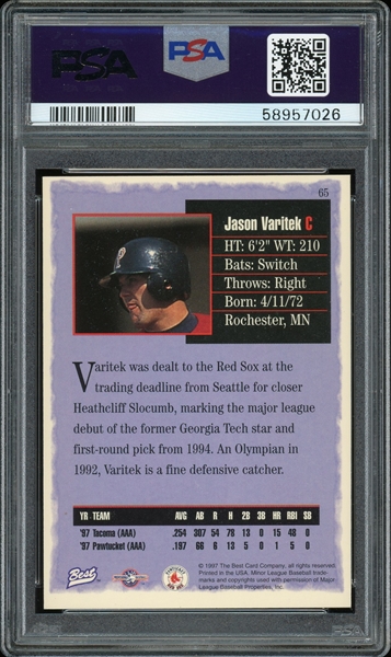 Pawtucket Red Sox - On this date in 2004, Jason Varitek signed a