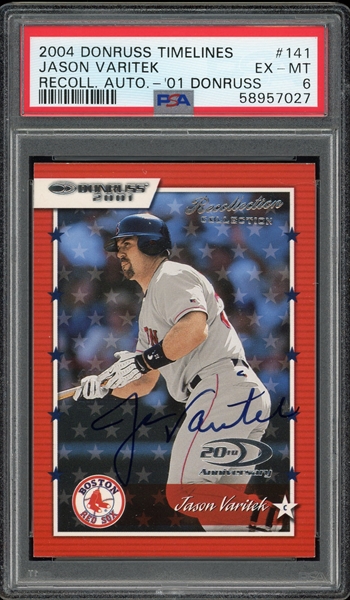 Jason Varitek Memorabilia, Autographed Jason Varitek Collectibles